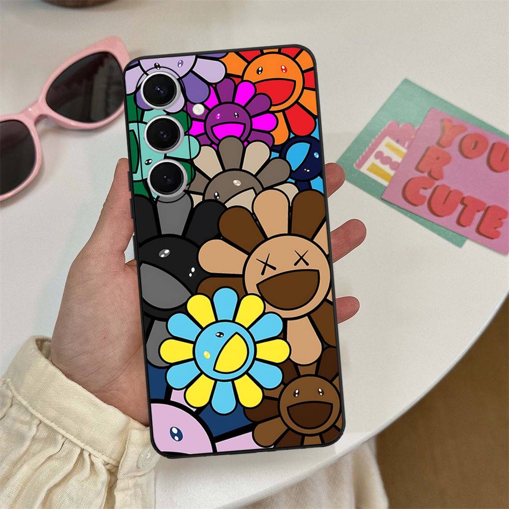 Чехол для телефона T-Takashi Flower M-Murakami для Samsung S 24 Fe 25 Ultra Plus 20 Lite 21 30 22 23 24 22 Ultra 5G Fundas