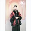 Cloak Shawl Versatile Loose Hair Collar Plaid Cloak Woolen Jacket Female 1181 #