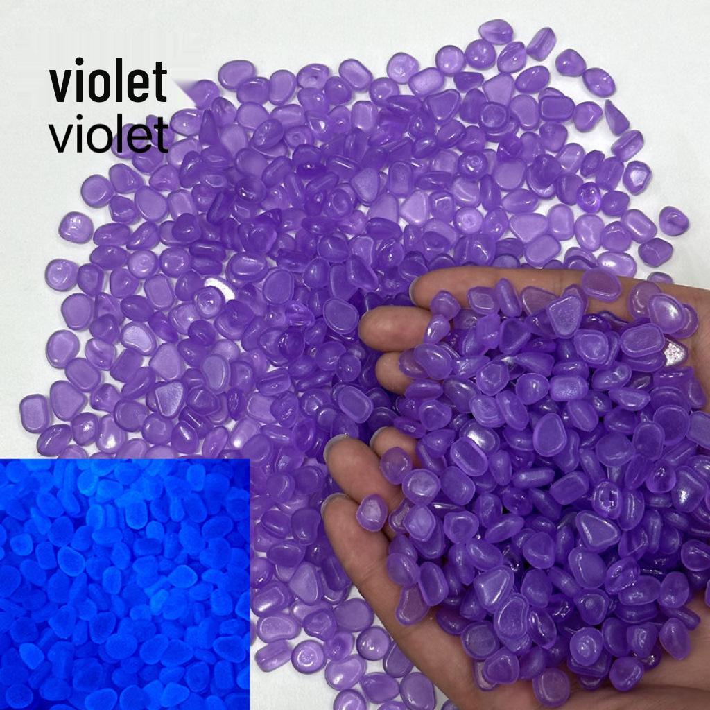 Светящиеся искусственные флюоритовые камешки 5-8 мм для аквариумов и садов