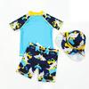 Baby Toddler One Piece Zip Sunsuits with Sun Hat Infant Beach Swimsuit