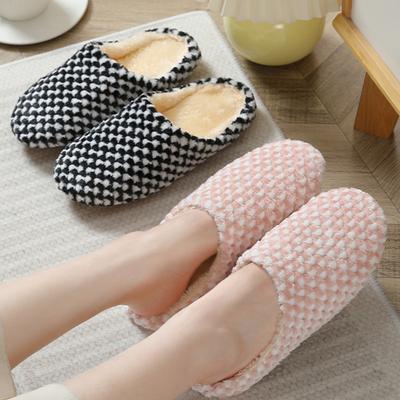 Мужские тапочки зимние плюшевые теплые домашние туфли женские меховые тапочки домашние тихие комфортные тапочки для пола обувь мужская обувь для спальни