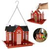Bird Feeders Hanging Metal Bird House Large Capacity Bird Feeder Birdhouses Red Multi-purpose Bird Products for Outdoors Garden