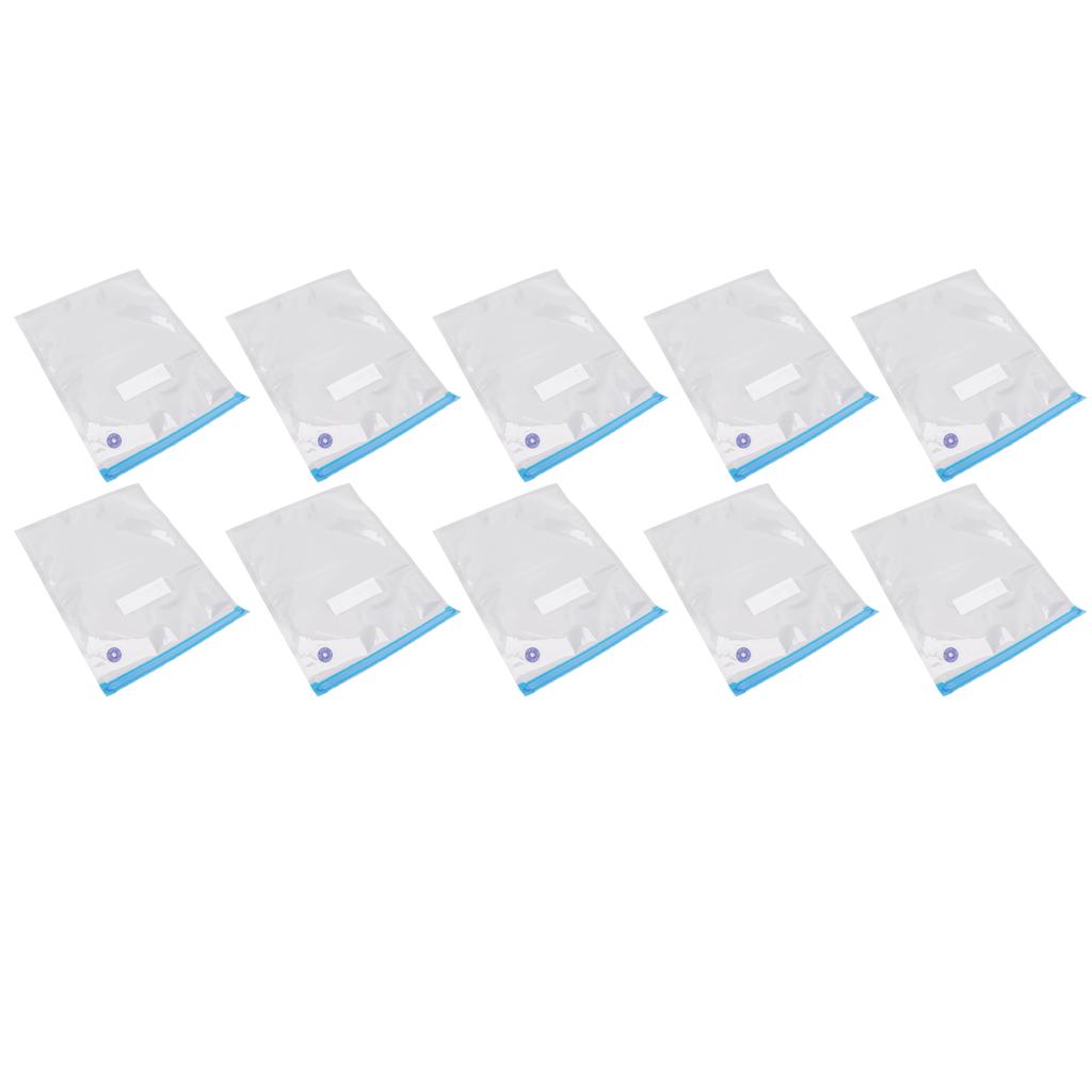 10Pcs Food Vacuum Bag Odorless Space Saving Vacuum Bag with Pump for Home Sup market