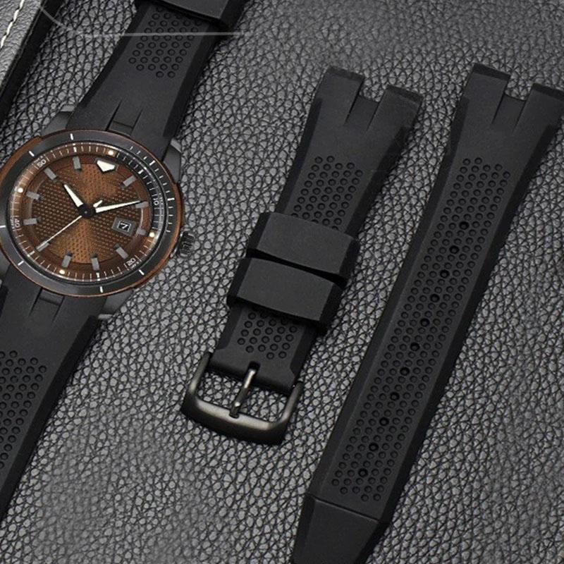 Силиконовый ремешок для часов Citizen Eco-Drive CA4154 4155 AW1475 1476 Мужской резиновый сменный ремешок