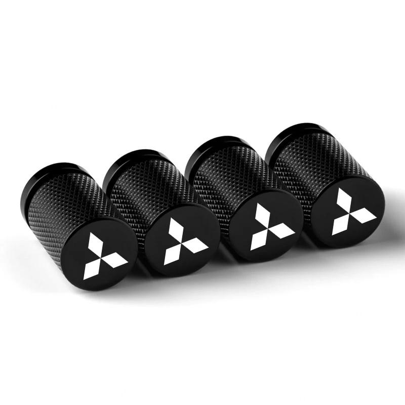4PCS Wheel Decoration Cover for Mitsubishi Outlander Eclipse Delica Ralliart Lancer ASX Colt Pajero Colt Car Stem Valve Caps