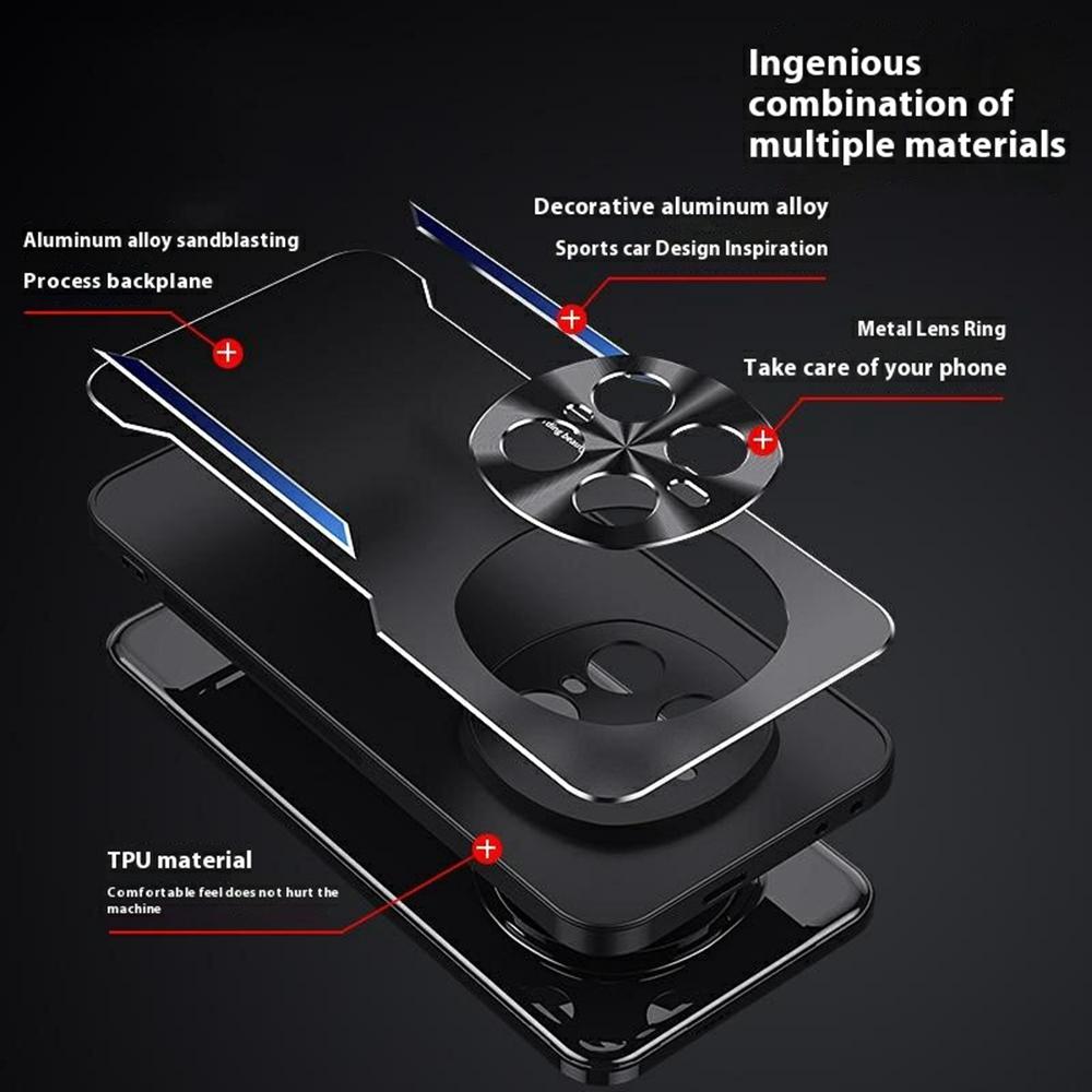 For Honor Magic7 Pro 5G Case Aluminum Alloy+TPU Shockproof Phone Cover