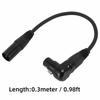 Прямой XLR Male XLR Микрофонный удлинительный кабель 90-градусный XLR Female 3-контактный разъем XLR Female на Male Адаптер
