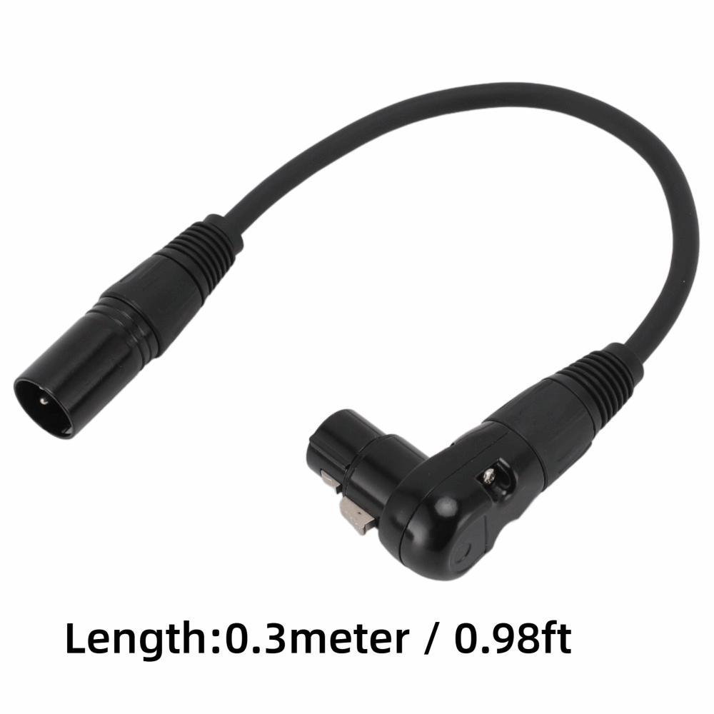 Прямой XLR Male XLR Микрофонный удлинительный кабель 90-градусный XLR Female 3-контактный разъем XLR Female на Male Адаптер