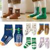 5 Pairs Children's Cotton Socks 1-5Years Mid-tube Dispensing Floor Playground Non-slip Socks Trampoline Toddler Socks