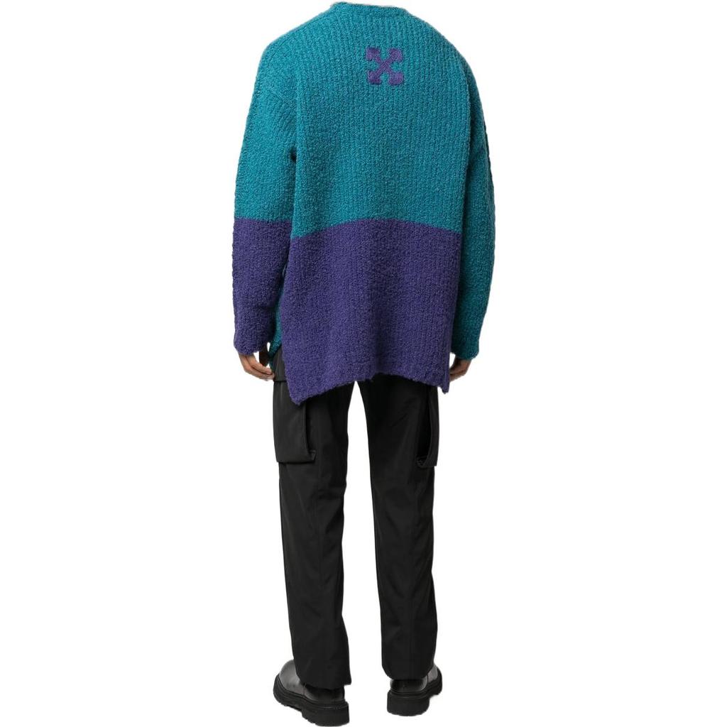 OFF WHITE Крупной вязки джемпер OMHE124F22KNI0015535IRISH
