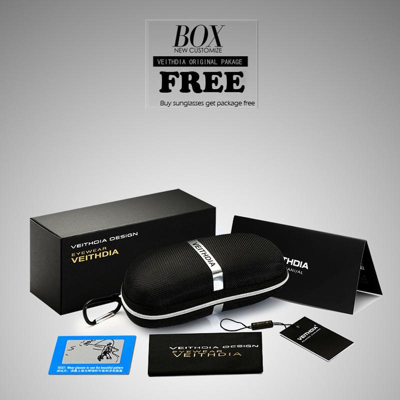 VEITHDIA квадратные ретро алюминиевые солнцезащитные очки поляризационные аксессуары для очков солнцезащитные очки для мужчин/женщин