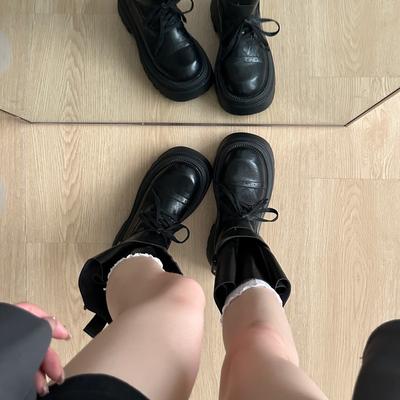 Ретро ботинки Мартина женские весна и лето новые толстый каблук пряжка на ремне короткие ботинки ботинки-локомотивы универсальные одинарные ботинки тренд