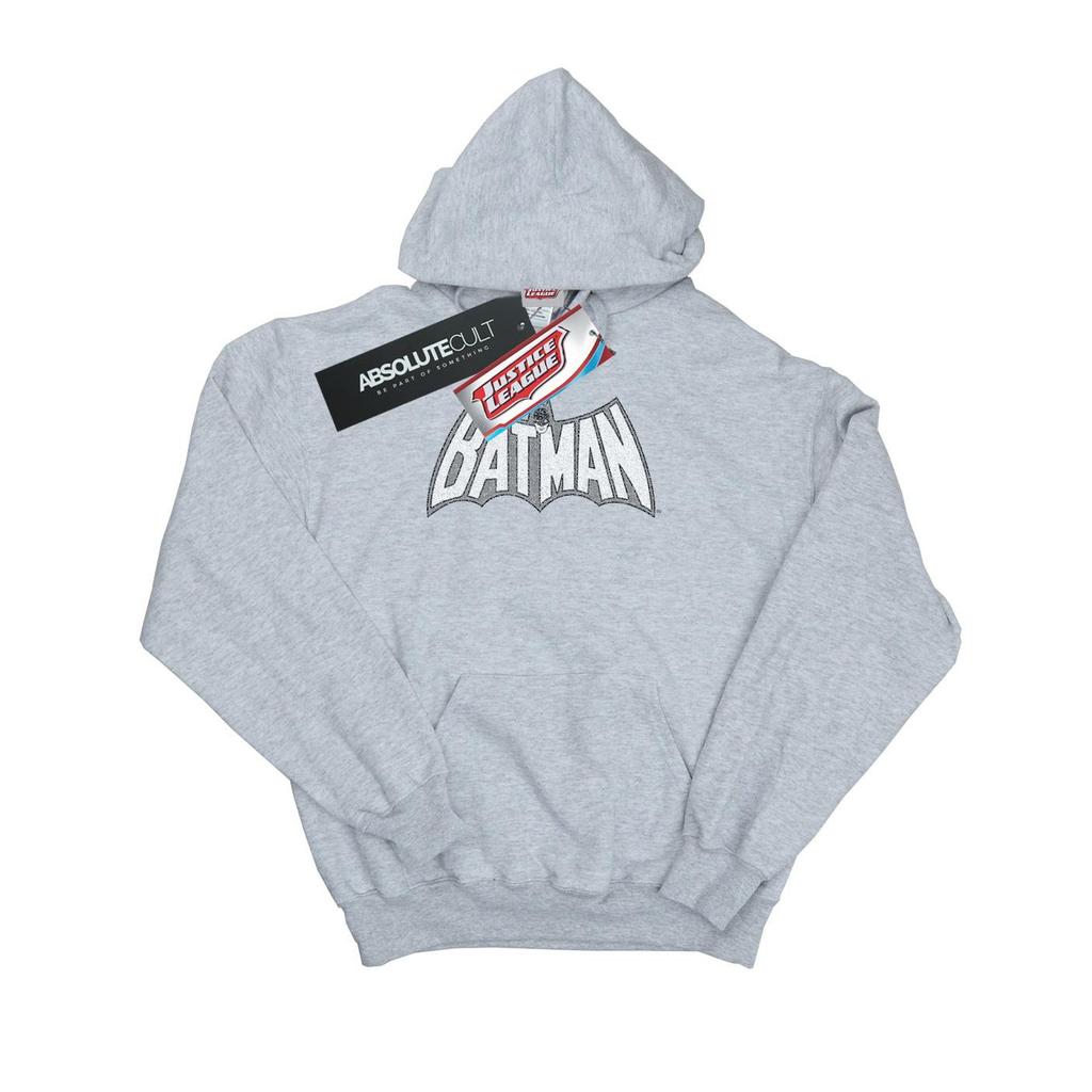 DC Comics Boys Batman Retro Crackle Logo Hoodie