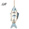 Rustic Home Decoration Bohemian Wooden Fish Wall Decor With/without LED Lights Coastal Retro Hanging Ornament No Punch Art for Bedroom Living