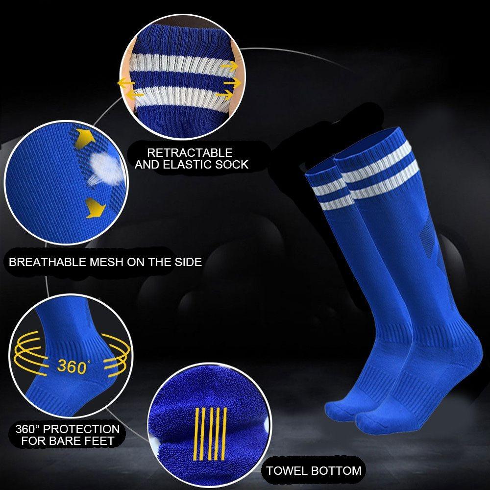 Children's Running Fitness Long Soccer Socks Anti-slip Sport Socks Football Socks