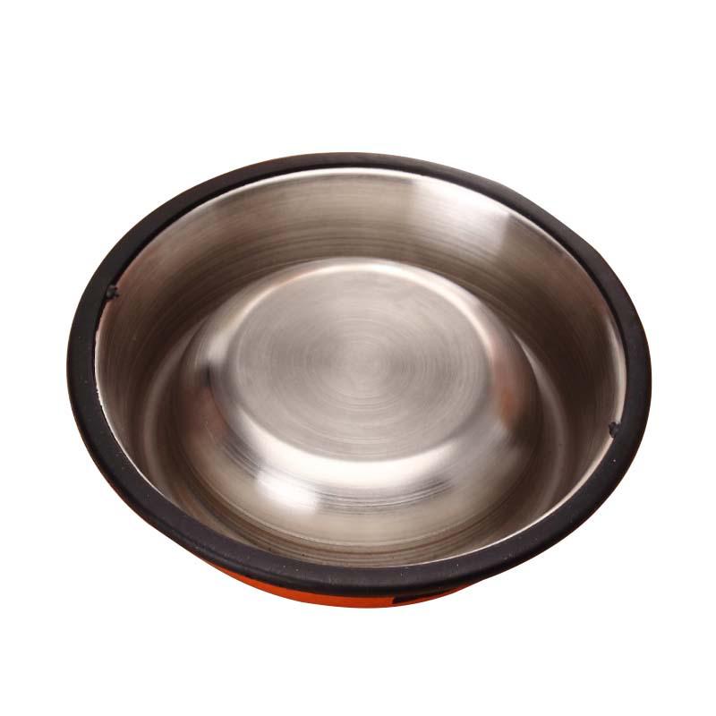 Colorful Non-Slip Stainless Steel Pet Bowl for Cats and Dogs