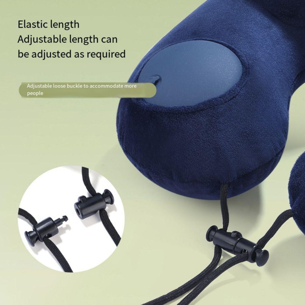 Hand Pressing Inflatable Travel Pillow U-Shaped Neck Support Cushion Neckrest Pad  Tourist