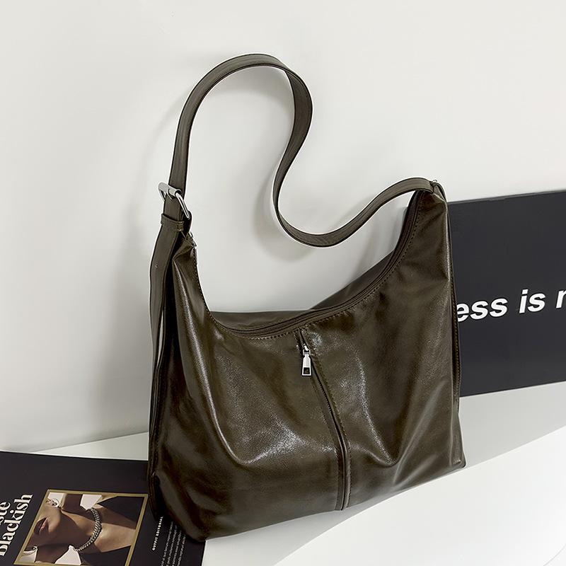 Большая вместительная сумка высокого класса и простая сумка-тоут для женщин, модная однотонная сумка через плечо, модная сумка через плечо для поездок на работу