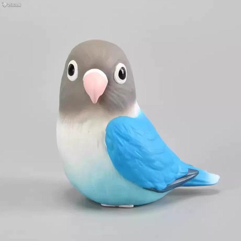 Genuine Gacha Scale Model Dear Little Bird Friends in Your Palm Budgerigars Peony Crows Kingfishers Action Figure Toys
