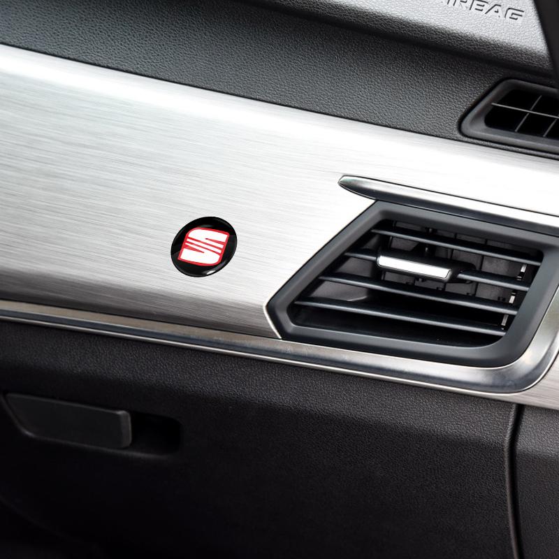 2/4/6 шт. Наклейка на замочную скважину дверного замка автомобиля Эмблема Защитная наклейка для автомобиля для SEAT MK3 Leon 5F Ibiza 5 6 MII Altea Toledo 3 Cordoba Alhambra