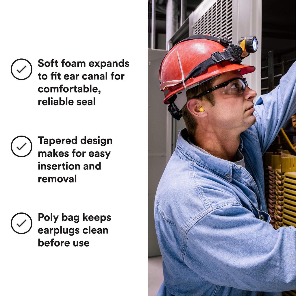 3M TaperFit 2 Regular Uncorded Hearing Conservation In Poly Bag by 3M E-A-R Earplugs, 312-1219