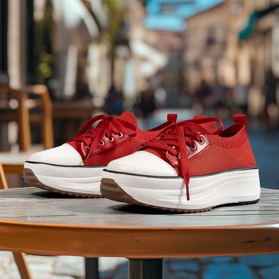 Осень новая мода повседневные низкие парусиновые туфли женские