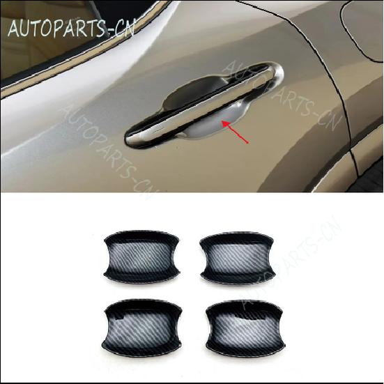 ABS Carbon Car Door Handle Bowl Cover Trim For -2024 Lexus RX350 350h 500h