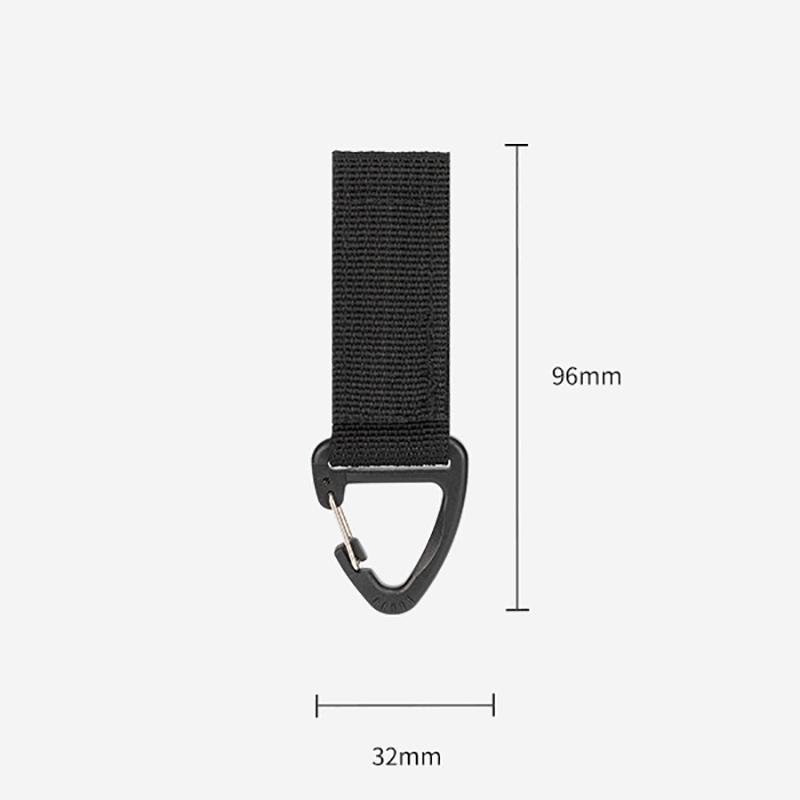 Nylon Webbing Carabiner Gloves Hook Outdoor Tactical Glove Climbing Rope Anti-lost Camping Hanging Buckle Tool
