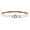 Bling Bling PU Leather Belt Glitter Pearl Buckle Belt Women Fashion Waist Strap