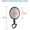 QYMOTO Go Kart Mirrors Side Rear View Mirror for Coleman KT196, Trail Master,Universal fit 1/2''-1.37'' Diameter Handle bar, 2pcs Left and Right