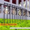 5 Pcs Animal Barrier Fence No Dig Iron Garden Fence Rustproof Metal Fences Border for Rabbits And Dogs Ground Defense Outdoor Yard Patio Protection