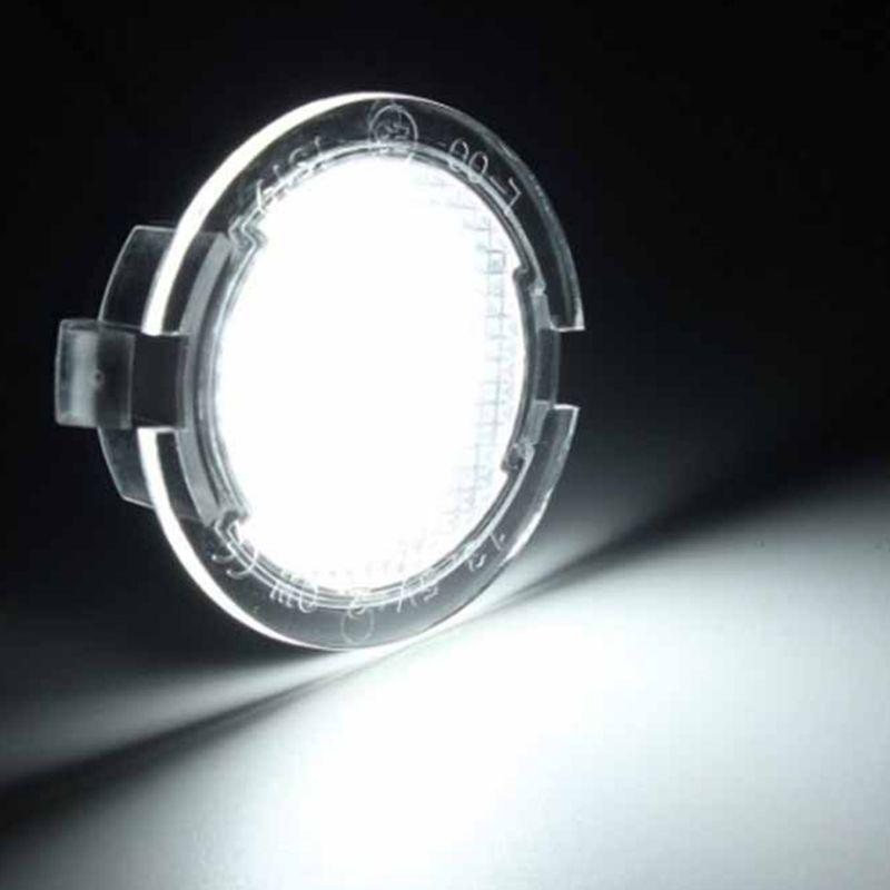 2Pcs LED Under Side Mirror Puddle Light for Ford Edge Fusion Flex Explorer Mondeo Taurus F-150 Expedition