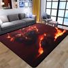 Demon Slayer Art Print Floor Mat Living Room Game Room Carpet Camping Picnic Mat Doormat Floor Mats Anime Room Decor Area Rug
