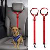 Dog Seat Belts Adjustable Tear Resistant Polyester Colorfast Dog Safety Seat Belts for Cars