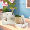 Succulent Pot Creative Breathable Synthetic Resin Flower Pot for Desktop Ornament Decoration