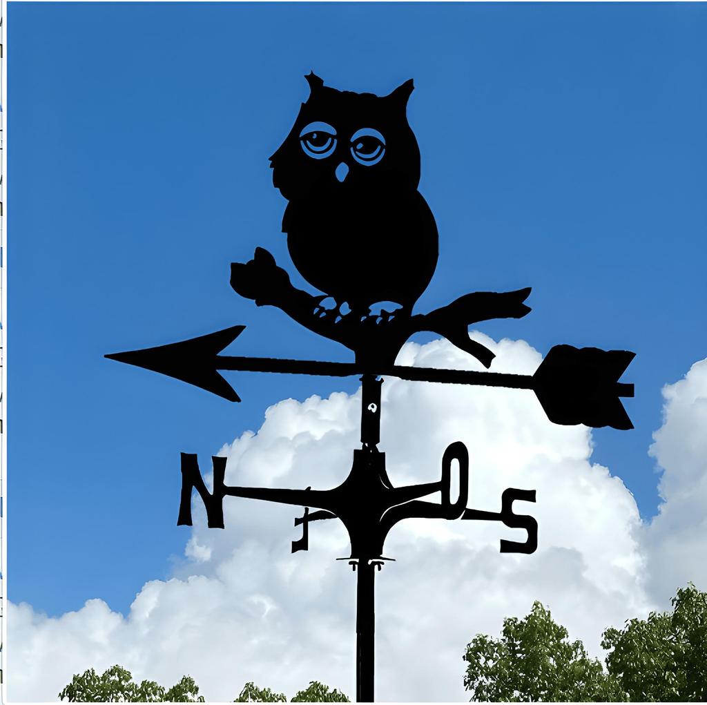 Декоративный железный флюгер - наружное украшение для металлической крыши