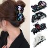Spider Halloween Hair Claw Acrylic Skeleton Shark Clip Halloween Themed Gripper Halloween Party