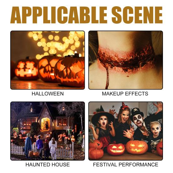 30 г 20 мл/60 мл Косметика для Хэллоуина Простая в использовании Безопасная Удобная Креативная Театральная Эффектная Косметика Набор Для Макияжа На Хэллоуин Sfx