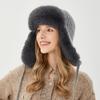 Lei Feng Hat Winter Women's Outdoor Riding Warm Hat Windproof Cold Rabbit Fur Ear Hat