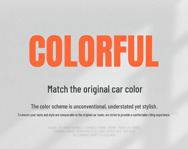Всесезонные дышащие чехлы на сиденья из льна/конопли для Geely Galaxy E5 - Полное покрытие