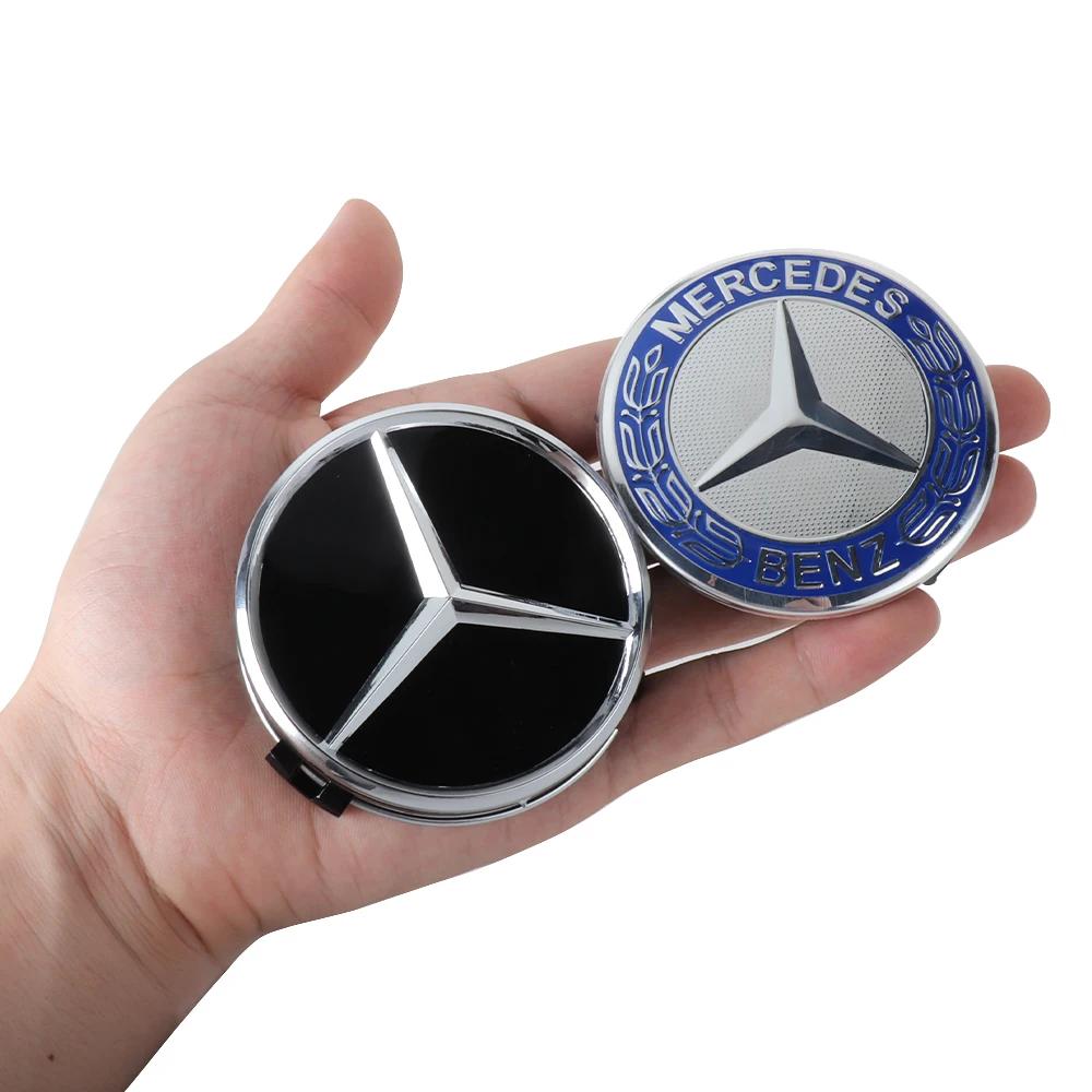 4Pcs Car Wheel Center Hub Caps Emblem Covers Decor Accessories For Mercedes Benz AMG GLE GLC W204 W205 W203 W211 W212 W213 W169 OD5