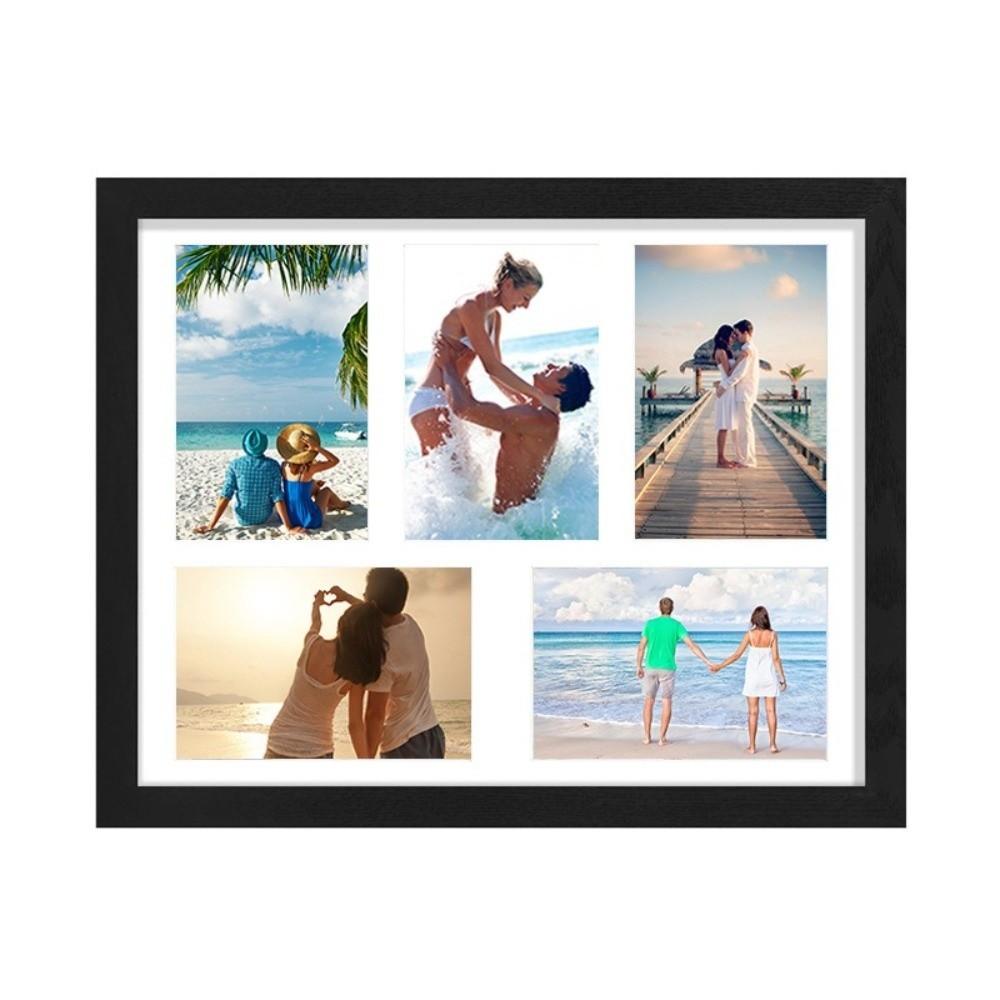 Handmade Wooden Picture Frame Multi-functional Collage Frame Multi-Photo Display