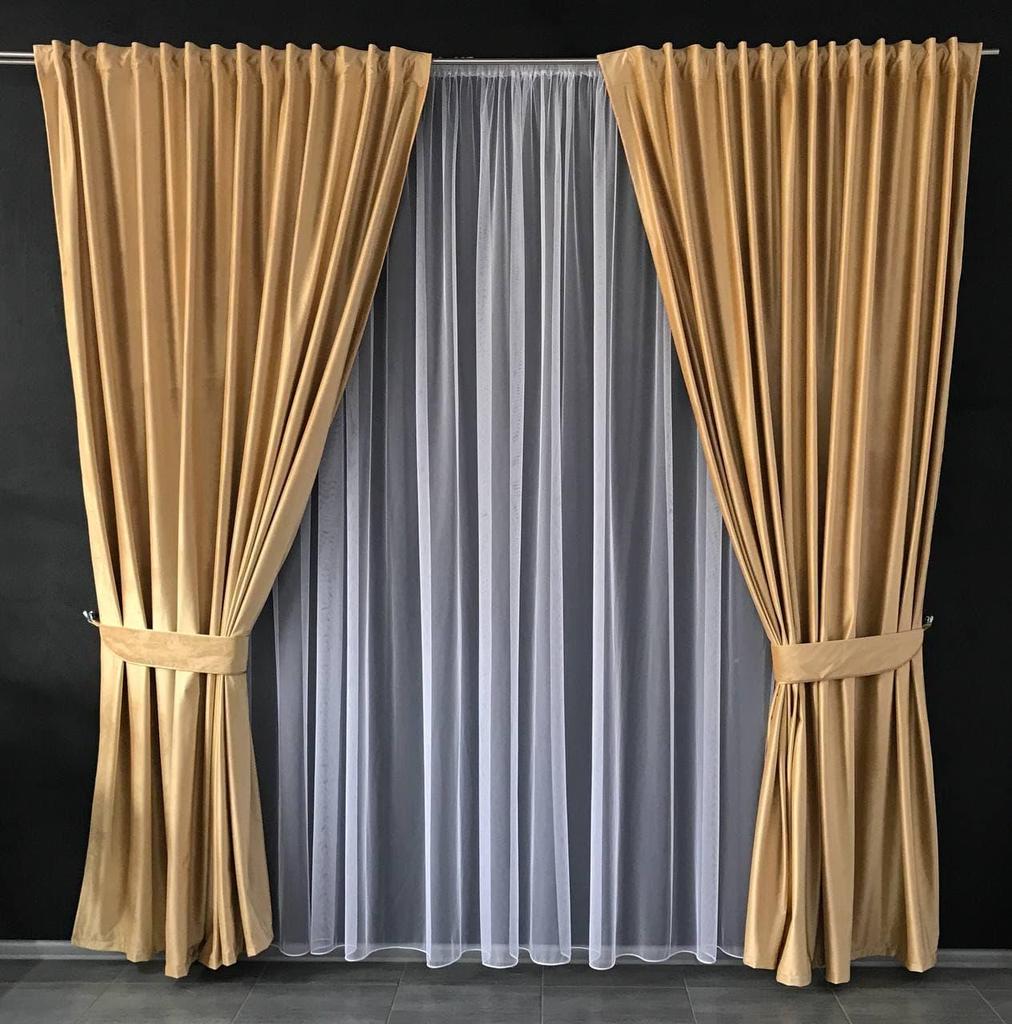 Роскошные бархатные тканевые оконные шторы для гостиной, спальни, однотонные драпировки, домашний декор 200x270 cm (2 шт) ALBO