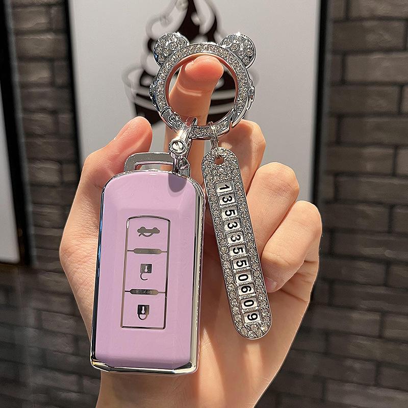 Guangqi Mitsubishi Car Key Sleeve Outlander Eclipse Cross JinxuanASXYishen Pajero Jin Chang Dedicated Buckle Case Cover