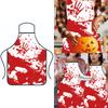 Хэллоуин Кровавый Фартук для Взрослых Страшные Брызги Крови Мясники Костюм Аксессуар Праздничная Кухня Кулинария Одежда