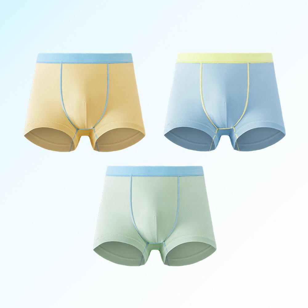Мальчиковые антибактериальные трусы-боксеры из бамбукового волокна класса А - Бесшовное нижнее белье для учеников начальной школы