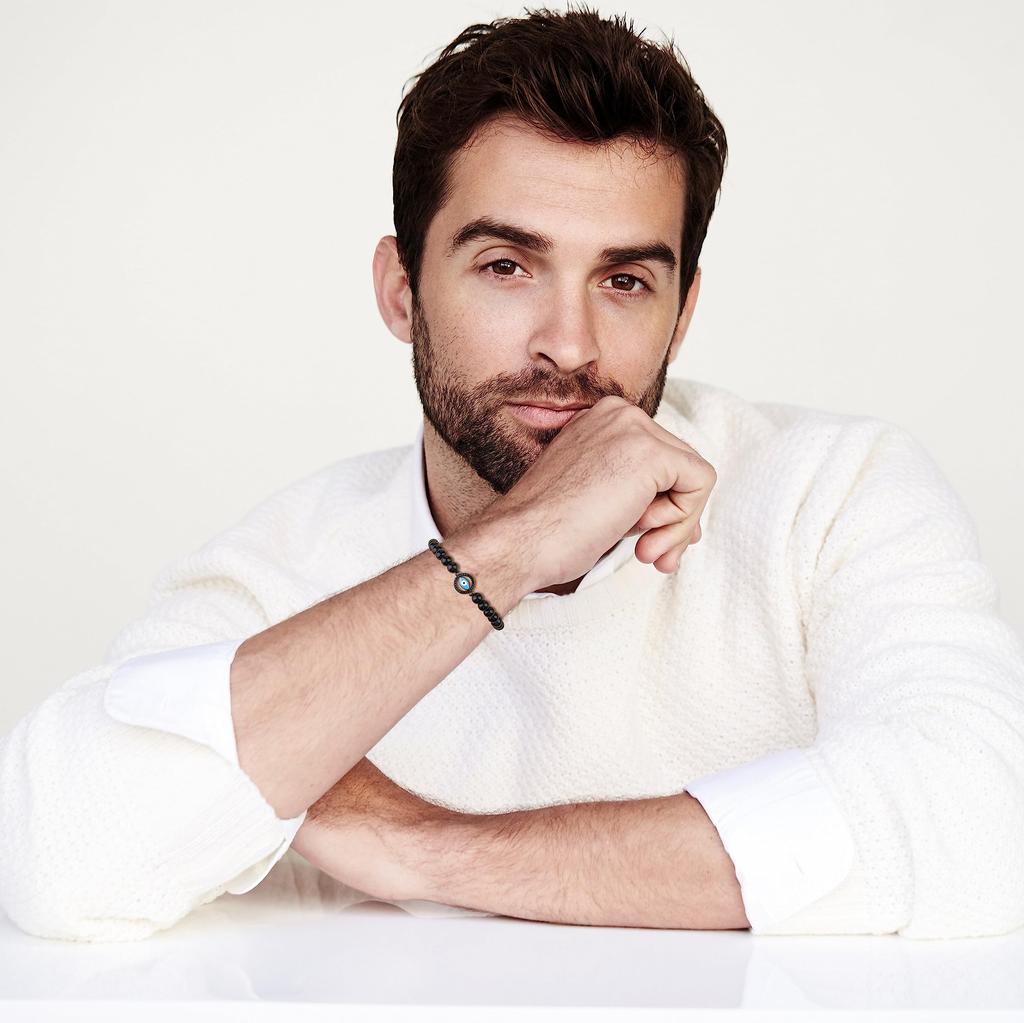 Браслет из обсидиана «Глаз Дракона» Коаи с энергетическим камнем, регулируемый, защищает от невезения и приносит удачу, мужской, длина,