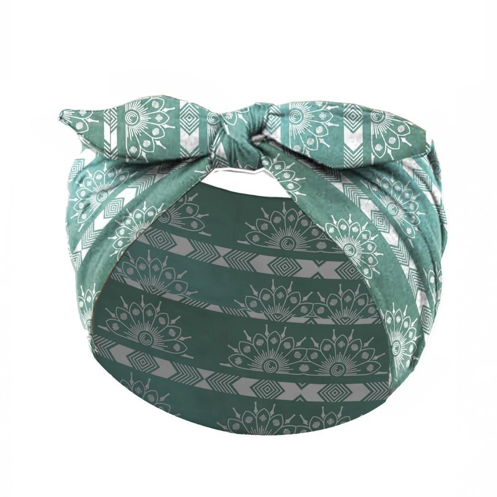Wide Boho Print Headband Elastic Turban Headwear Casual Bohemian Hair Bands  for Yoga Biker
