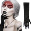 1Pair Vampire Claw Gloves Masquerade Wear Cosplay Funny Halloween Costume Gloves Black Mardi Gras Sparkly Scary Claw Gloves