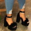 Designer  New Sexy Fashion Women's Sandals Summer Diamond Fish Mouth Muffin Platform High Heels Casual Slippers Womens Shoes